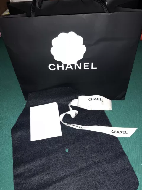SAC CADEAU FLEUR camélia noir Chanel sac fourre-tout ruban en papier 9,25  pouces x 11,5 pouces x 5 pouces EUR 45,51 - PicClick FR