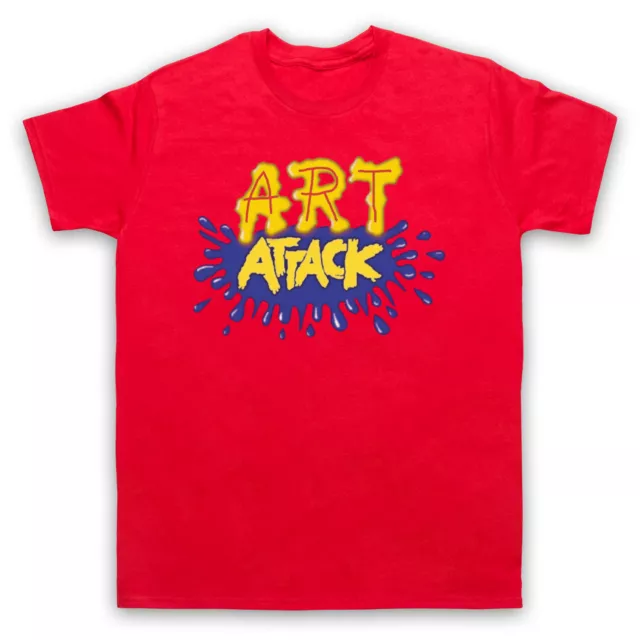 Art Attack Logo Unofficial Creative Kids Tv Retro Show Mens & Womens T-Shirt