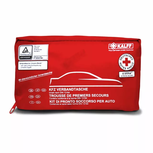 Kit di Pronto Soccorso per Auto Morbido Omologato Norma DIN 13164 2