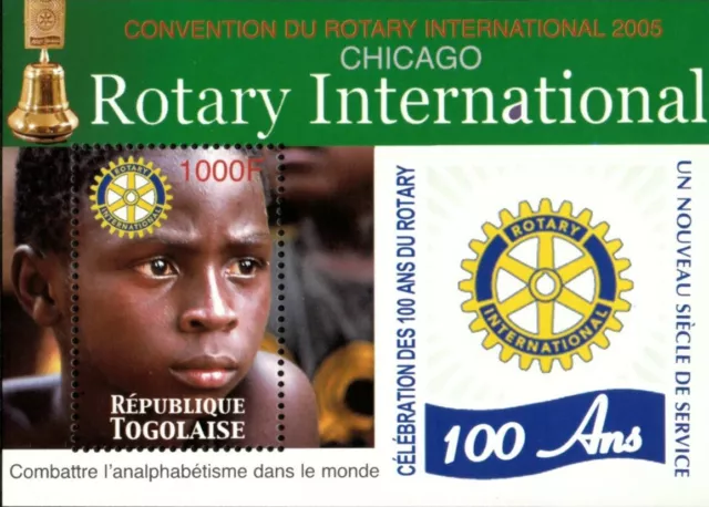 Togo 2005 -Convention of Rotary International- Souvenir Sheet - Scott 2010 - MNH