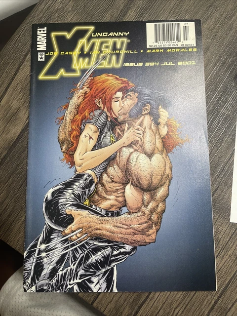 Uncanny X-Men 394 Rare Newsstand Variant Wolverine Jean Grey Kiss Cover 2001