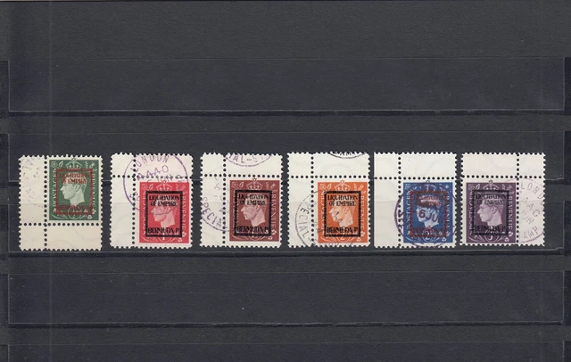 Kriegspropagandafälschungen: Michel Nr. 9-14, IVg, gestempelt, Bermuda