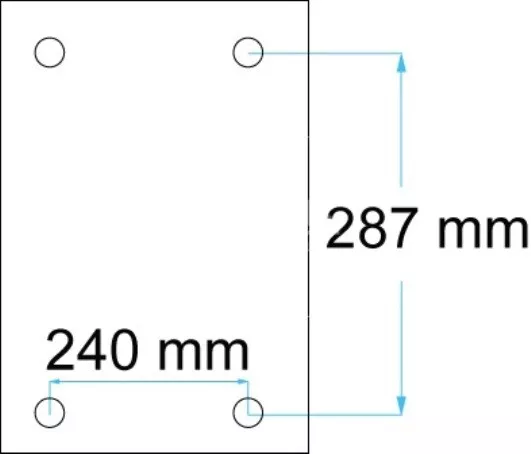 Gummiplatten Gummiauflage für Hebebühne Slift IME 400 x 350 x 16 mm 3