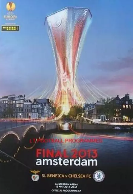 * CHELSEA v BENFICA - 2013 UEFA EUROPA LEAGUE FINAL PROGRAMME *