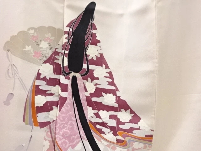 6370333: Japanese Kimono / Antique Kimono / Juni-Hitoe
