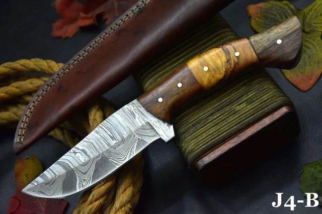Custom 9.0"OAL Hand Forged Damascus Steel Hunting Knife Handmade (J4-A)