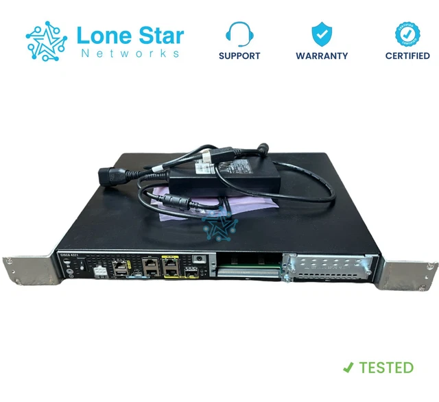 CISCO ISR4321/K9 GIGABIT Router ISR4321/K9 No Clock Issue $153.38 ...