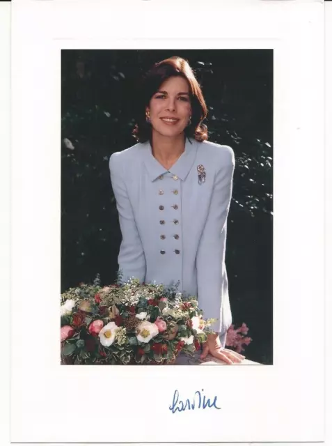 2004 Princess Caroline Monaco Signed Autograph 6x8 Photo With Envelope