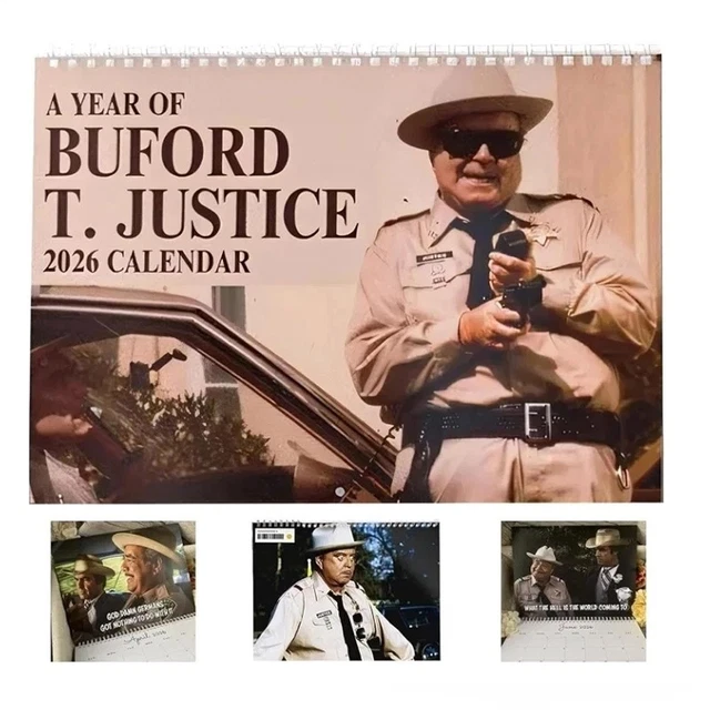SHERIFF BUFORD T. Justice Wall Calendar 2026 Smokey and The Bandit ...