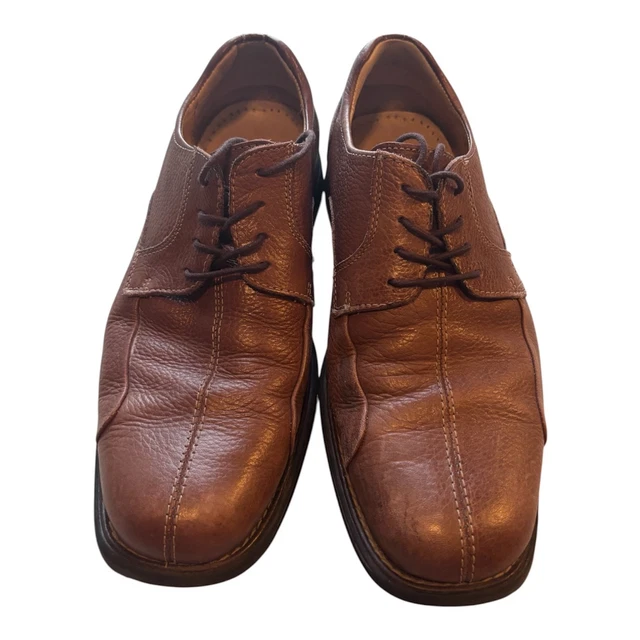STUDIO BELVEDERE MENS Bay Bridge Black Leather Oxford Dress Shoes Size 13 £7.40