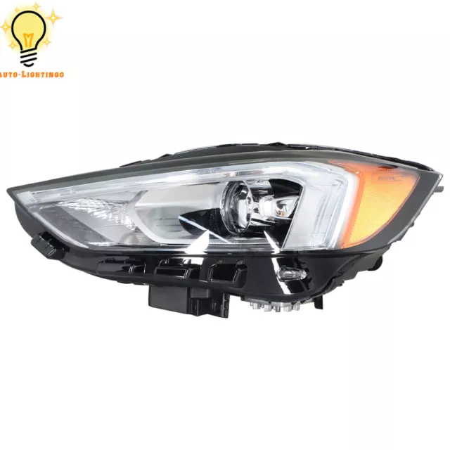 For Ford Edge 2019-2020 21 Black Housing LED Headlight w/DRL Headlamp Left Side 3