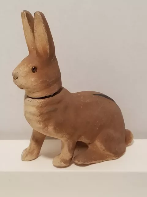 Antique Easter Bunny Rabbit German Candy Container Paper Mache Germany