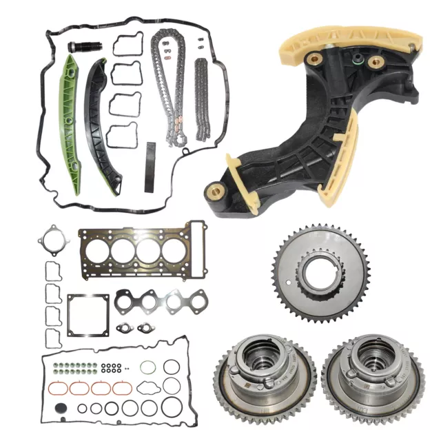 Steuerkettensatz+Dichtung+Nockenwellenrad für Mercedes C200 C250 E200 E250 CGI