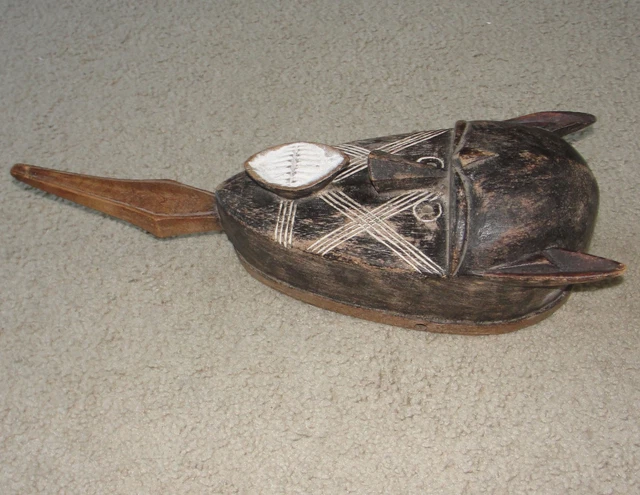 ​African Tribal Mali Dogon Baule Mask Bird Cat Wolf Africa Afrika Art Masque