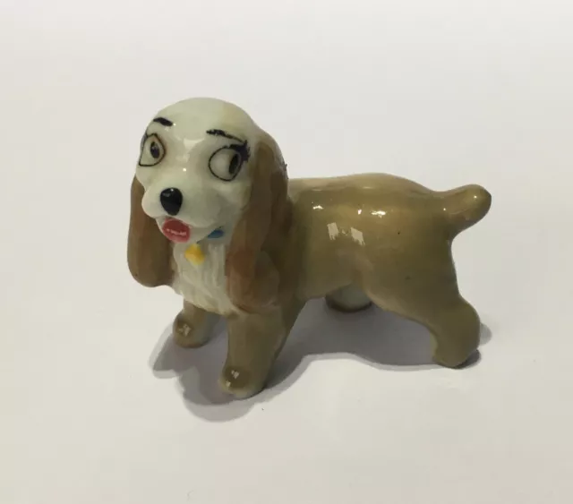 Vintage Wade Whimsie Disney *Lady* From Lady And The Tramp Dog Ornament Figure