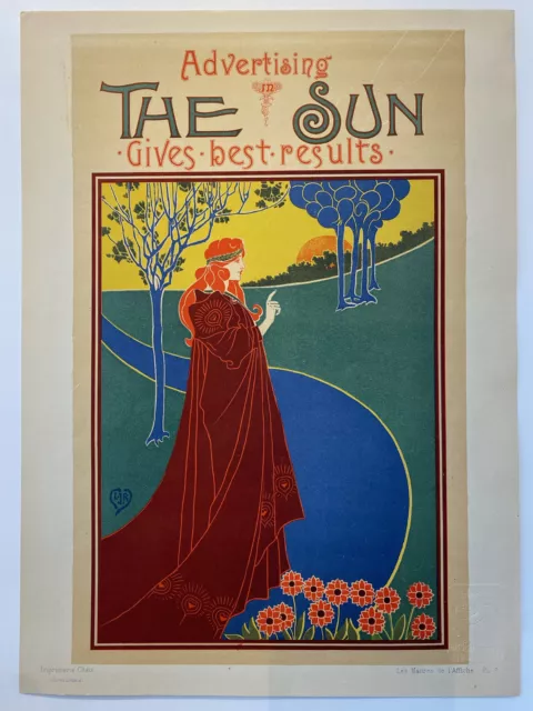 Les maitres de l'affiche, the sun, Louis Rhead.