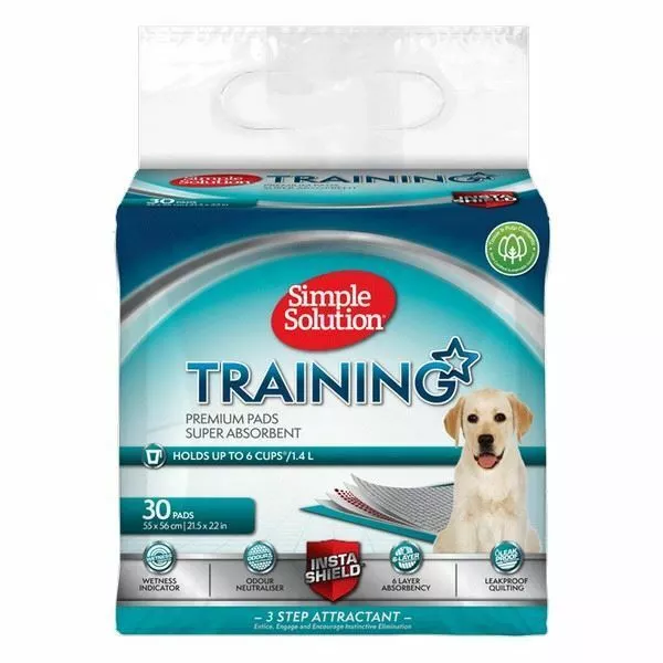 Simple Solution Welpe Training Pads Super Absortbent Geruch Kontrolle Packung 30
