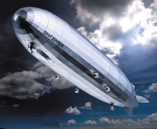 CARD MODEL KIT Airship Graf Zeppelin (Foil) £31.95 PicClick UK