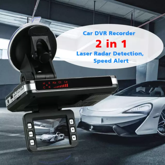 New 2 in 1 720P Anti Radar Detector Car DVR Dash Cam Radar Speed Detector