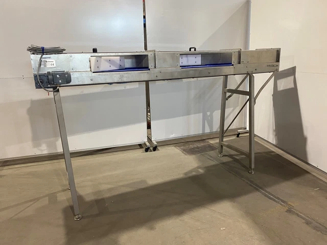 NEVER USED Promatec straight conveyor 120in L x 16in W x 58in H