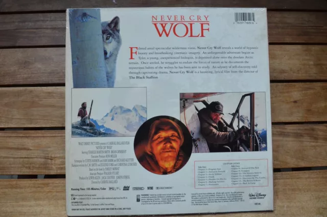 WOLF Never Cry Walt Disney Pictures NEW LaserDisc FREE Post mmoetwil@hotmail.com 2