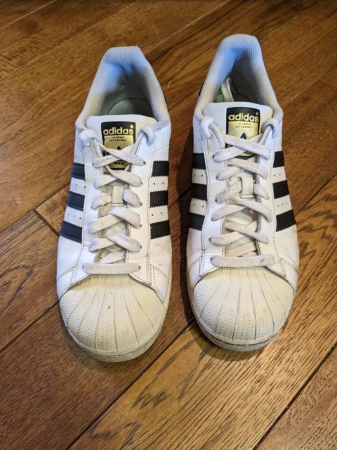 Size 10 - adidas Superstar Footwear White Black