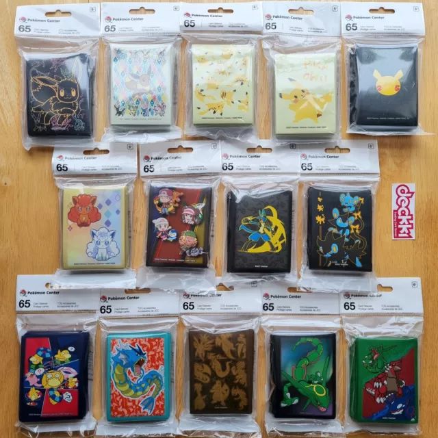 Pokemon Center | UK Exclusive | Card Sleeves Selection (65) | Brand New & Sealed