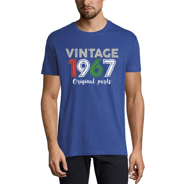 Ultrabasic Uomo Maglietta 57 Anni - Original Parts 1967 - T-Shirt Compleanno Vintage, Regalo 57° Anniversario, Stampa Anno 1967, Cotone