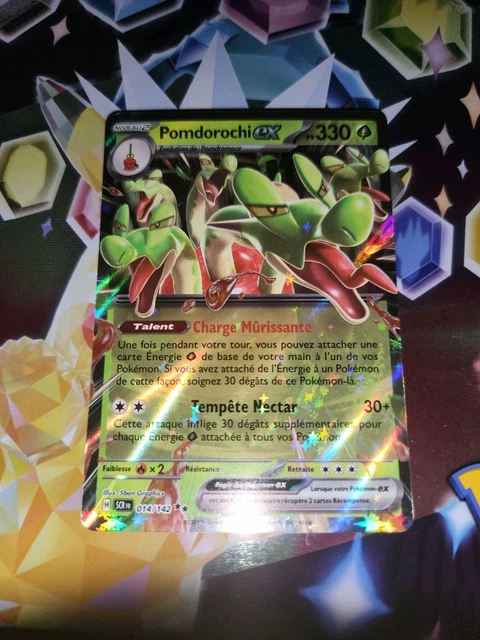 CARTE POKÉMON : Pomdorochi Ex Ultra Rare 2024 Couronne Stellaire 014/ ...