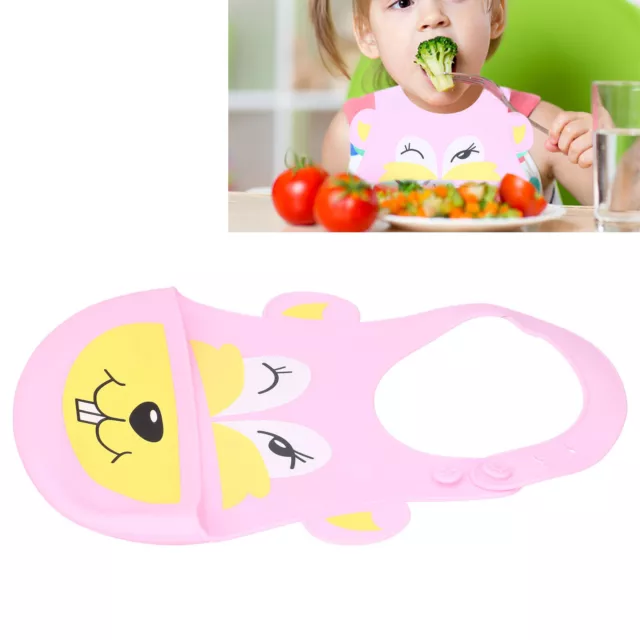 Baby Unisex Bibs Adjustable Waterproof Silicone BPA‑Free Keep Stains Off Bibs