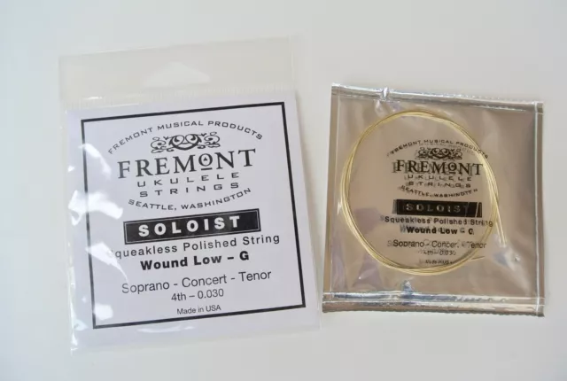 Fremont "SOLOIST" Wound Low-G Squeakless Polished Ukulele String