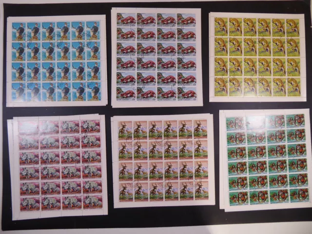 Komoren 1976, 240x Serie "Seltene Tiere", gest./CTO, Mi.Nr.325/30, ME 864,-