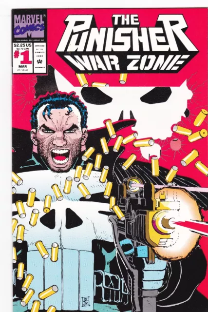 Punisher War Zone #1 Die-Cut Cover / John Romita Jr. / 1992 / Marvel Comics