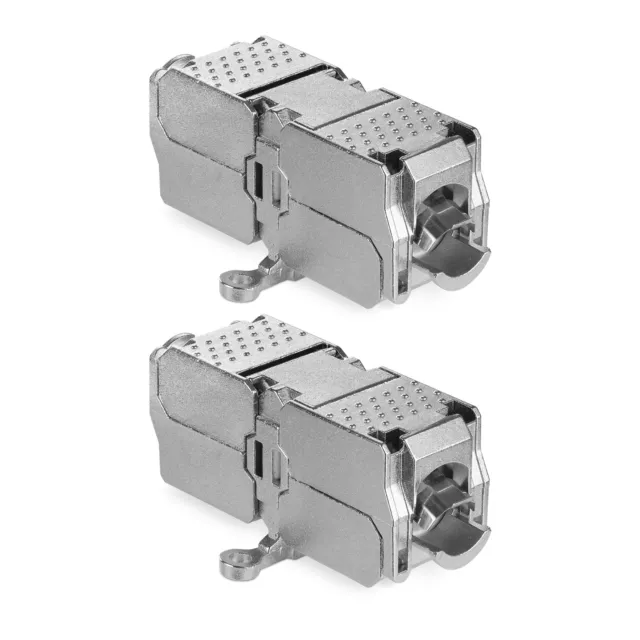 2x Set de conexión de cable de red AWG 22-26 Cat6 para montaje sin herramientas