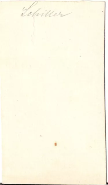 CDV photo Kunstbild Schiller - 1870er 2