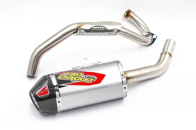 Full System Exhaust Muffler Racing Pipe Stainless Steel Set For Kawasaki Klx110L