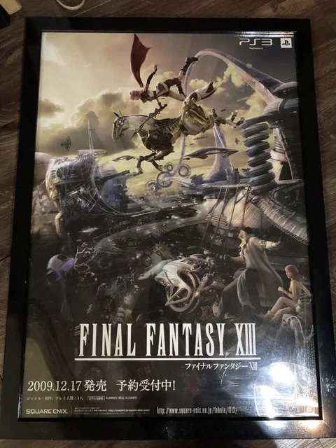 FF13 B2 ポスター RARE FINAL FANTASY XIII B2 Poster PS3 Promo Japan Import