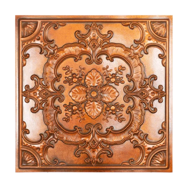 Faux tin ceiling tile stores art decor wall panel PL19 Archaic copper 10pcs/lot