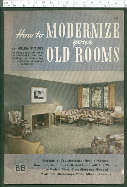 Podornize HOW TO MODERNIZE YOUR OLD ROOMS Helen Koues Chicago 1945 DIY £4.99 ...