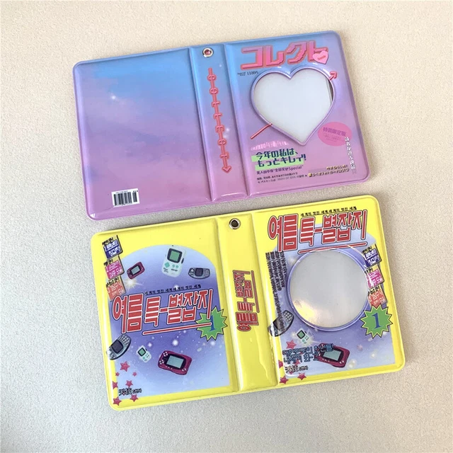Álbum de fotos vintage con soporte para tarjetas de fotos de 3 pulgadas INS 40 bolsillos foto ídolo Kpop C_uk