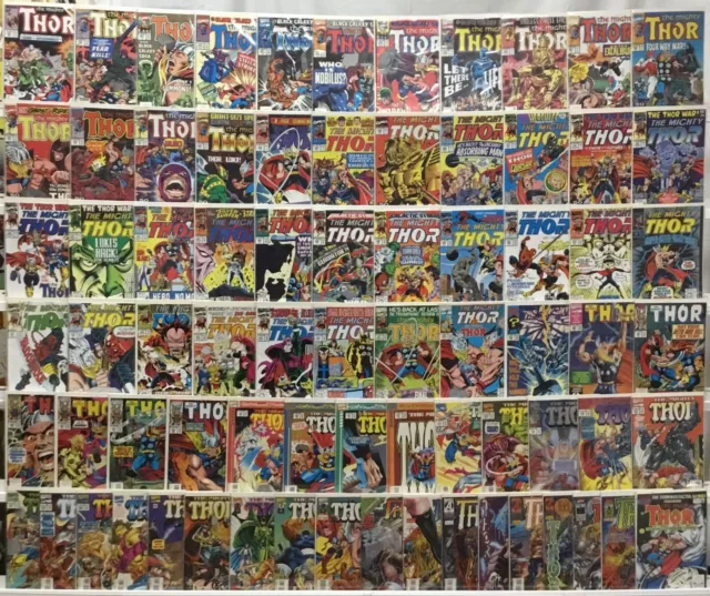 Marvel Comics Thor Series 1 Run Lot 383-502 Plus Annual - 70 Comics Total