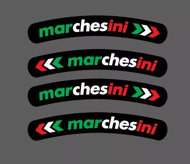 Set Adesivi per Cerchi Marchesini Tricolore