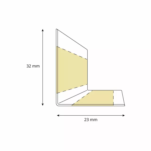 Pluche auto-adhésive PVC plinthe souple angle de pliage barre angulaire 2