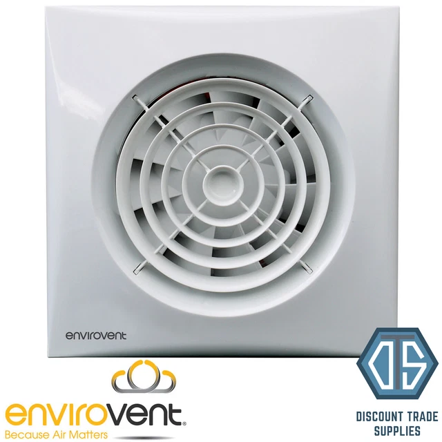 Envirovent Silent Timer Humidistat Extractor Fan 4" SIL100S SIL100T SIL100HT