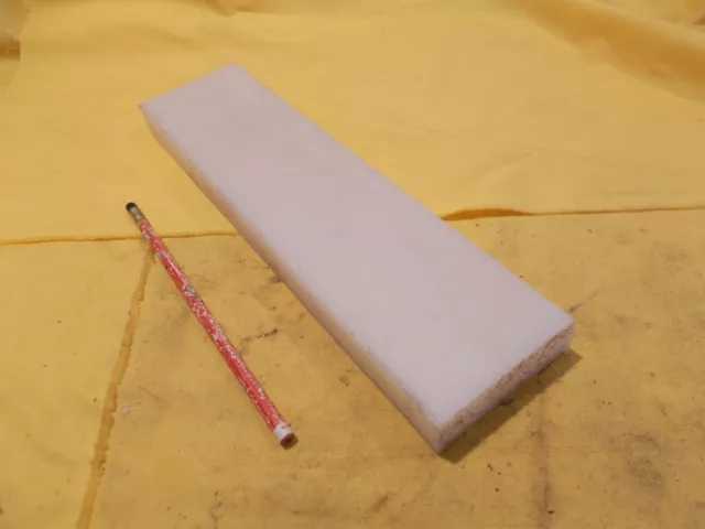 NATURAL NYLON BAR machinable plastic flat sheet stock 1" x 3" x 12" LONG