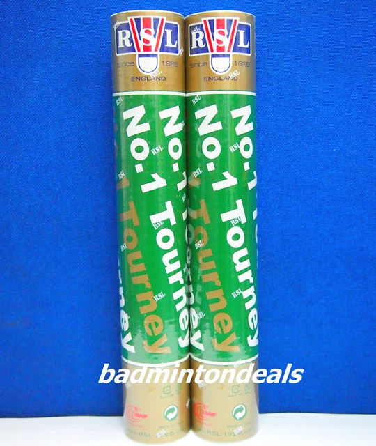 2 Doz Rsl No. 1 Tourney Badminton Feather Shuttlecocks