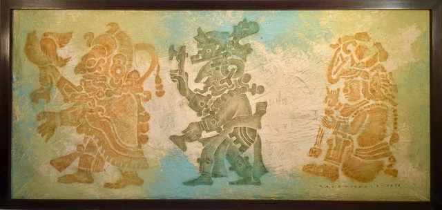 Listed Artist Dale Nichols (1904-1995) Signed & Dated Oil Painting On Linen 1978