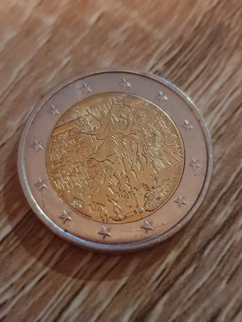Piece Commemorative 2 Euros 30ans Chute Mur De Berlin Rare en très bon état 2019
