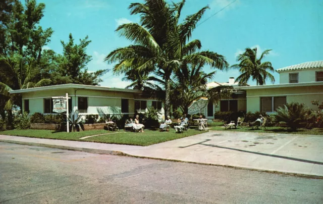 Vintage Postcard Jane Motel & Apartments Hollywood-By-The-Sea Hollywood Florida