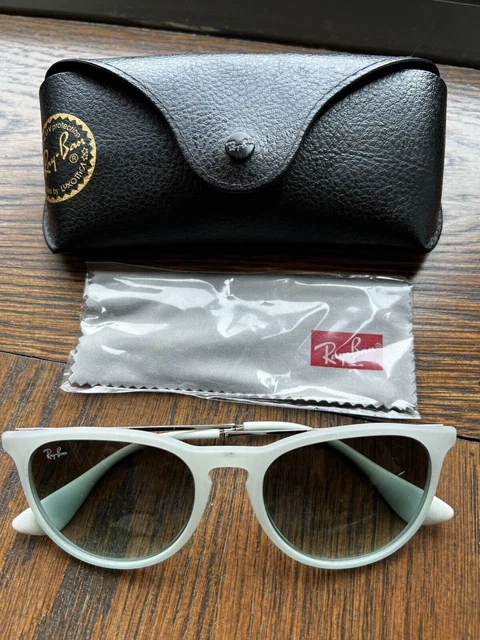 vintage baby blue ray ban sunglasses in perfect condition with original case